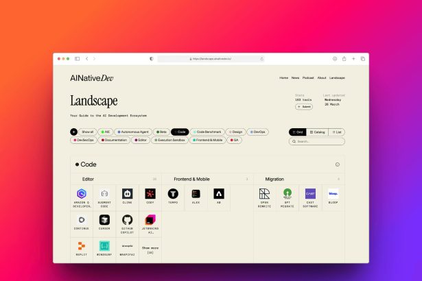 Announcing the AI Native Dev Landscape