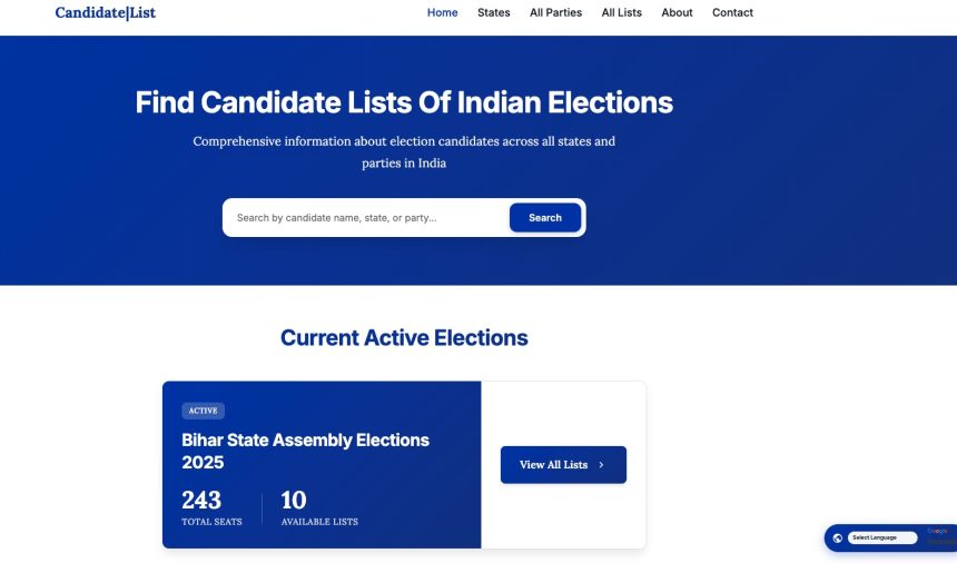 How I Built CandidateList.live With Vibe Coding To Solve India’s Messy Election Info Problem